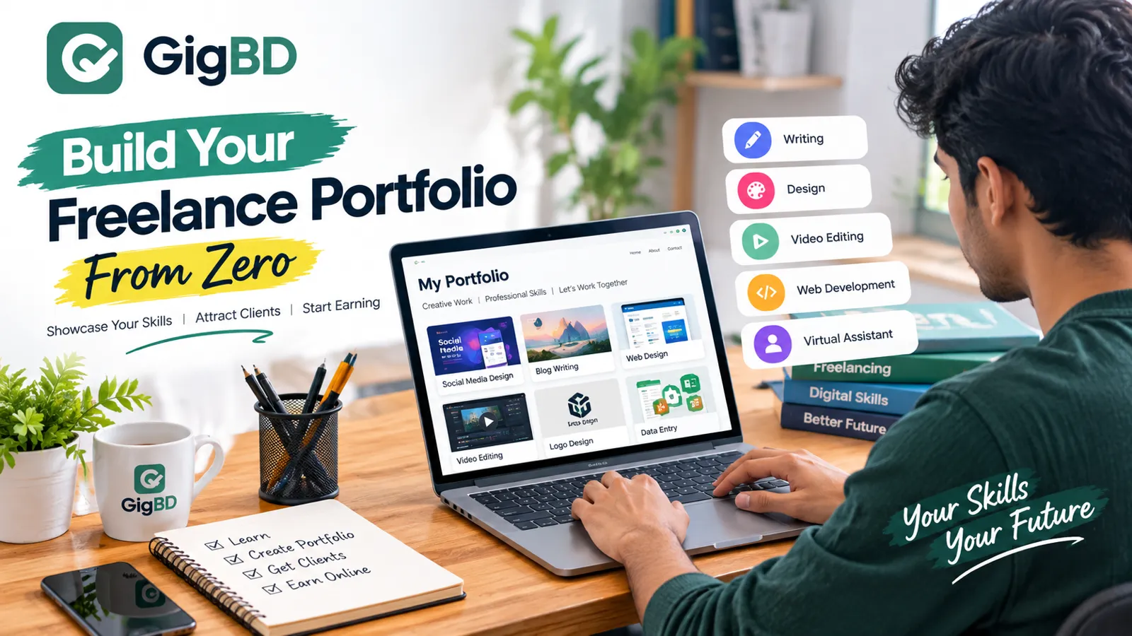How to Build a Freelance Portfolio With No Experience